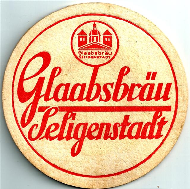 seligenstadt of-he glaab rund 3a (215-glaabsbräu seligenstadt-rot)